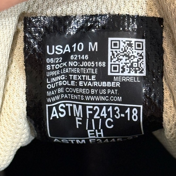 Men’s MERRELL Alpine Carbon Fiber work sneakers- Size 10 - Picture 9 of 13